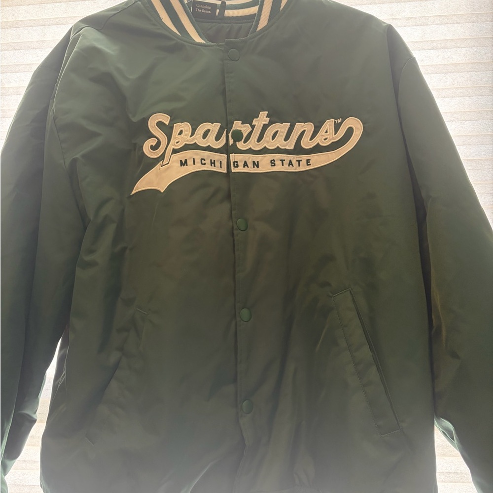 Spartans Michigan State Green Varsity Jacket